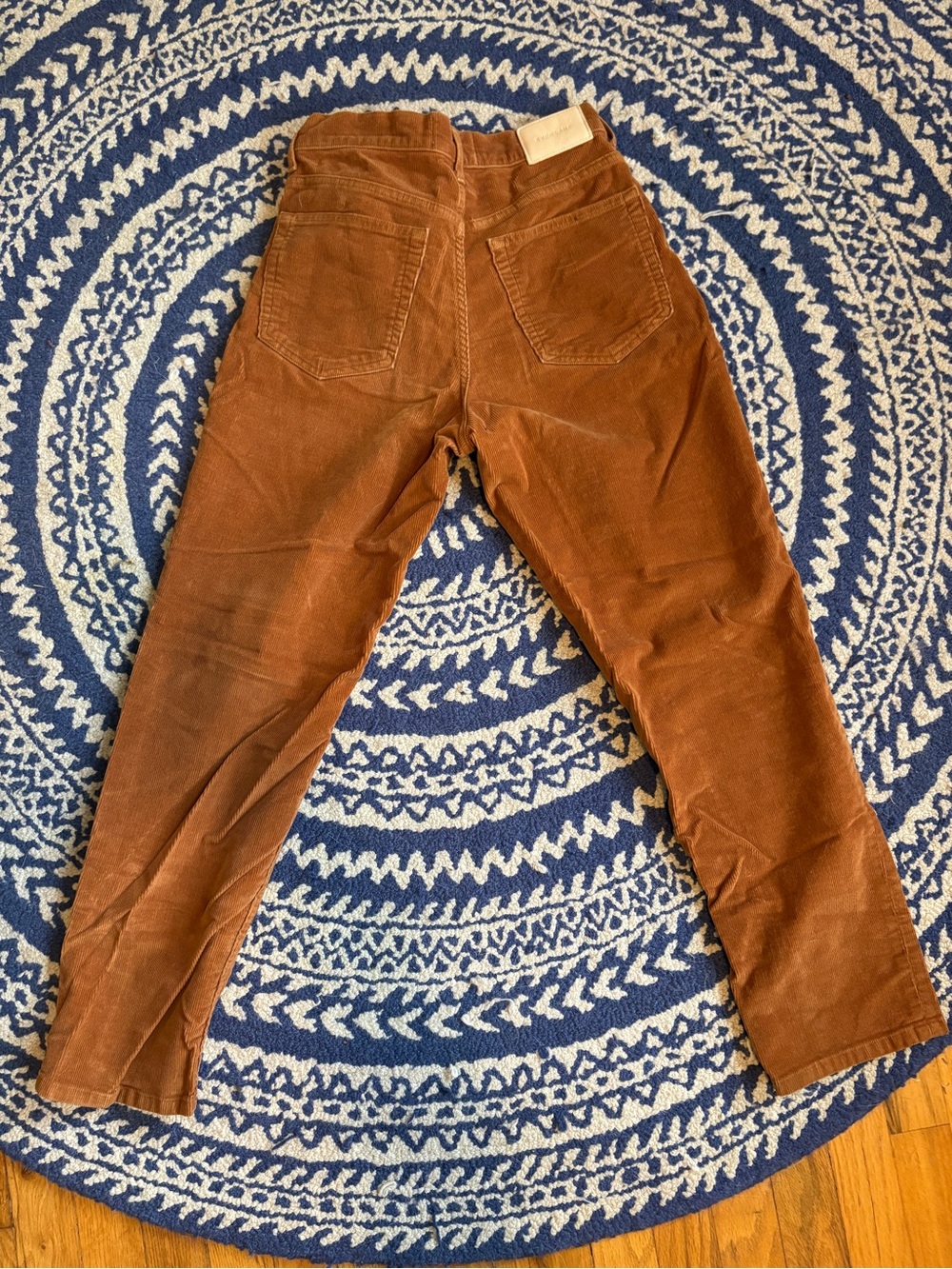 Everlane Women's Corduroy Pants in Rust Brown - Picture 3 of 3